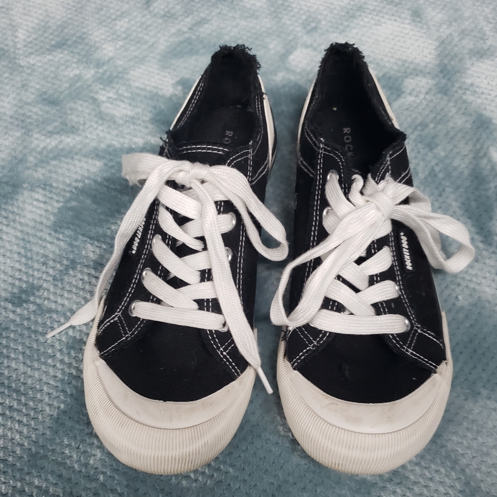 Rocket Dog Black Canvas Jazzin Sneakers